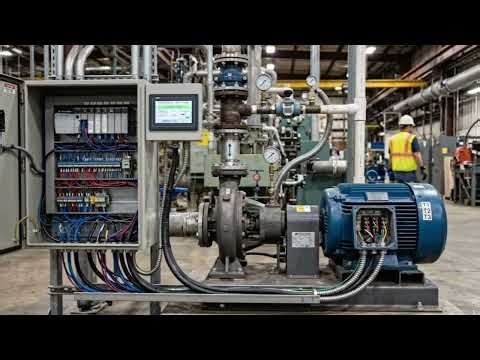 How to control a motor pump using PLC