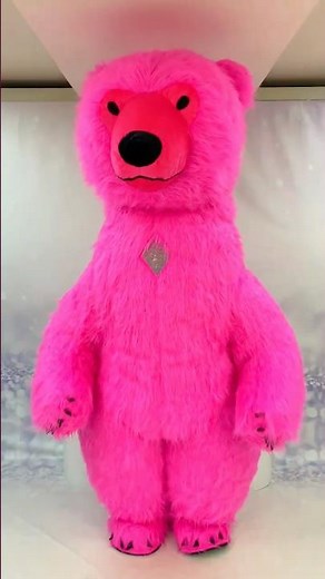 Inflatable Pink Bear Costume 💗🐻 | Character for Events