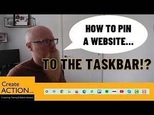 HOW to pin a WEBSITE to the TASKBAR in WINDOWS 10?!?