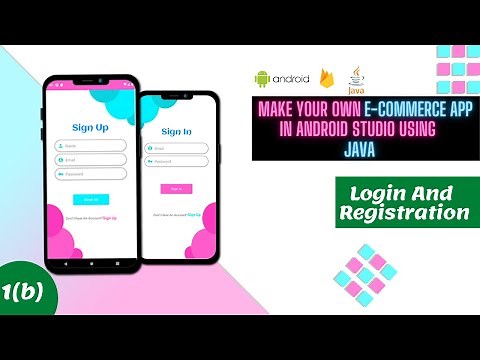 Modern Login & Registration design in android studio | How To Make ECommerce App | java | Firebase
