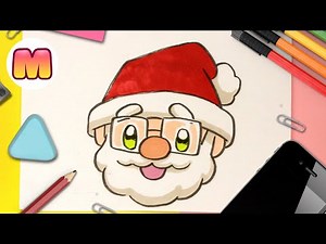 CÓMO DIBUJAR A PAPÁ NOEL KAWAII FÁCIL ❤️ dibujos de navidad faciles ❤️ How to draw Santa Claus
