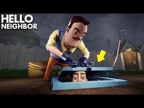 Trapped Underground BY THE NEIGHBOR!!! | Hello Neighbor Gameplay (Mods)