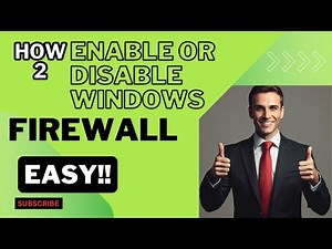 Simple Steps to Enable or Disable Windows Firewall on Your PC