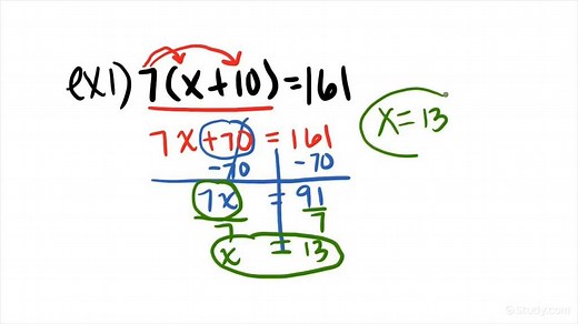 How to Solve an Equation with Parentheses | Algebra | Study.com
