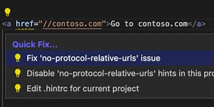 Automatic issue fixing and filtering in Visual Studio Code