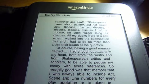 Kindle 3 Text to Speech