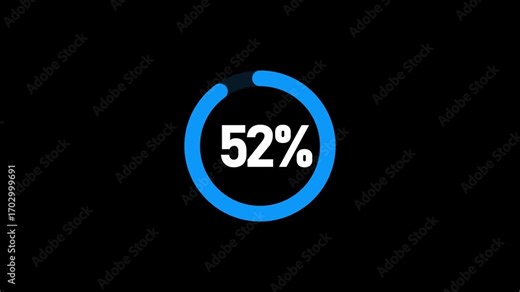 loading progress bar loading animation for website 4K Progress Bar Animation.progress loading bar 0-52 percent