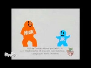 Nick Jr Productions Logo With Faces (1995)
