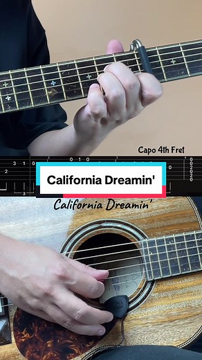 Learn Guitar: California Dreamin' Tabs and Chords for Practice