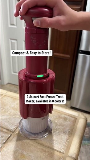 Cuisinart Fast Freeze Treat Maker #cuisinart #cuisinartfastfreeze #homemadeicecream #giftideas