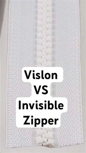 Vislon vs Invisible Zipper #Shorts