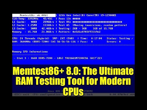 Memtest86+ 8.0: The Ultimate RAM Testing Tool for Modern CPUs