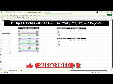 VLOOKUP for Multiple Matches or Repeated lookup values !!!!