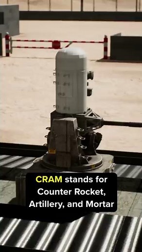 C-RAM Weapon System Shoots Down Missiles and Rockets