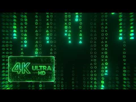 Matrix Gamer Code - 1 Hour Loop Animation - 4K Ultra HD