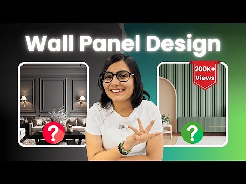 Wall Panel Design Ideas - Types, Materials & Prices | Fluted Panel TV Unit | Wall Moulding Design