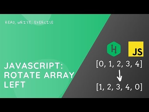 Left rotate array HackerRank problem JavaScript solution