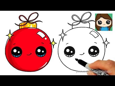 How to Draw a Christmas Ornament Easy and Cute