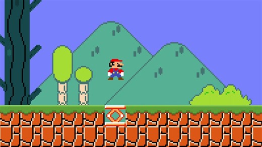 Mario Pixel Art: Elevate Everything to Trampolines