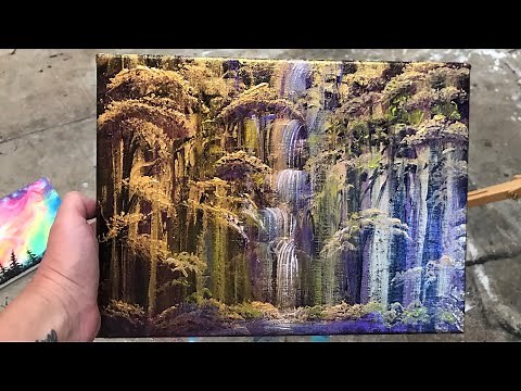 Acrylic Painting Tutorial Using Iridescent COLOUR SHIFTING PAINTS!✨