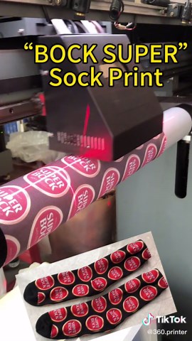 Seamless Sock Printing with 360 Digital Printer