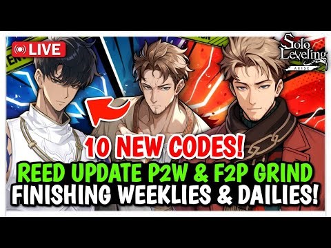 NEW CODES! CHRISTOPHER REED UPDATE GRIND DAILIES & WEEKLIES - Solo Leveling: Arise