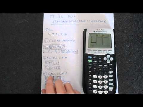 TI-84 Plus Standard Deviation Super Easy