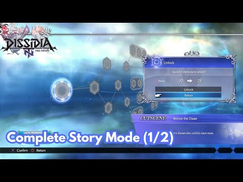 Dissidia FINAL FANTASY NT - Complete Story Mode (1/2) 4K 60FPS | No Commentary