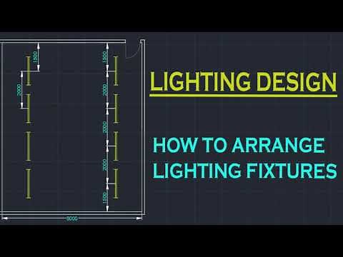 Electrical Lighting Layout Design | Lighting arrangement Project 102 | Using AutoCAD