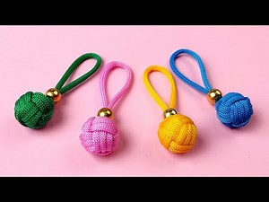 Super Easy Paracord Lanyard Keychain | How to make a Paracord Key Chain Handmade DIY Tutorial #9