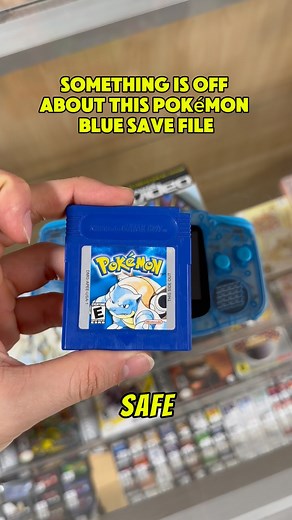 17K views · 1.2K reactions | Something is off about this Pokémon blue save file #pokemon #gameboy #pokemonvideogames #retrovideogamestore | ButtonDelight | Facebook