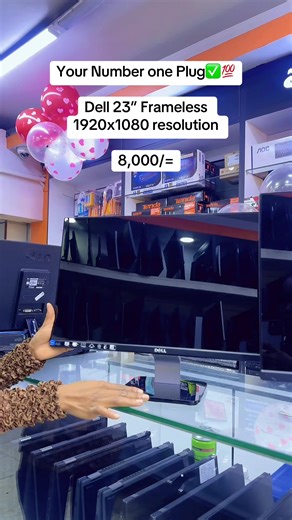 Dell 23” Frameless Monitor with 1920x1080 Resolution