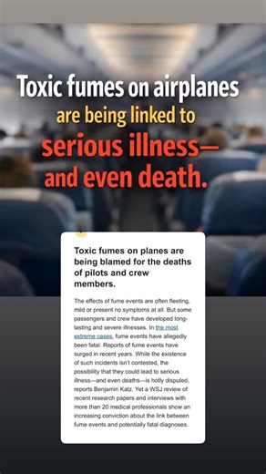 Mark David Shirian P.C. on Instagram: "Toxic fumes on airplanes: a hidden danger in plain sight. “Fume events” occur when contaminated air—often linked to engine oil or hydraulic fluid—enters the cabin or cockpit. While some exposures cause mild or temporary symptoms, increasing medical evidence suggests that pilots, flight attendants, and passengers have suffered serious, long-term neurological and respiratory injuries. In extreme cases, these events have allegedly been fatal. Despite acknowled