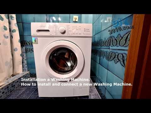 How to install and connect a new Washing Machine | DIY How to Plumb a Washing Machine