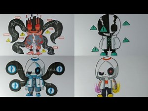 4 COOL Sans Chibi How To Draw Easy