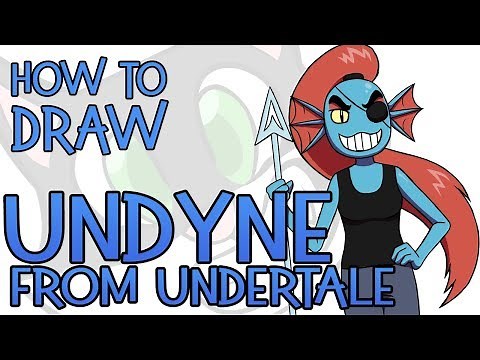 How To Draw Undyne (Undertale)