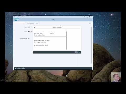 Logging in to SAP