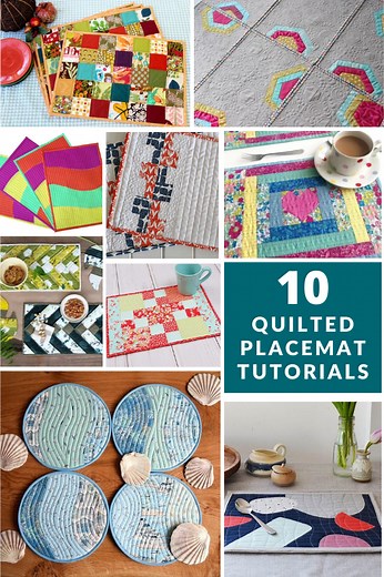 10 Free Quilted Placemat Patterns - Sewing With Scraps