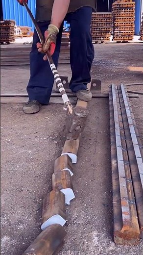 Breaking Aluminum Profiles with a Sledgehammer: A Manual Process#shorts