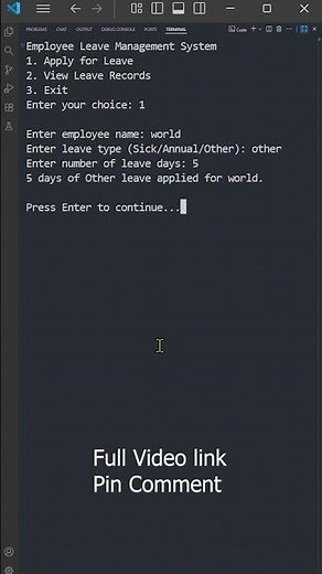 [04] Python Leave Management System | Project Overview | Python Short | Codex People