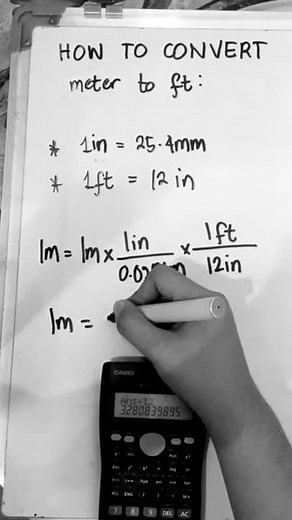 Meter to Feet conversion
