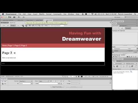 Dreamweaver & HTML 5 for Beginners - Creating a Simple Website
