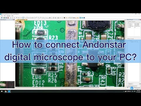 Andonstar-- How to connect Digital microscope to your PC with USB cable. Measure /measurement AD409