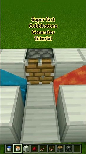 Super fast cobblestone generator tutorial