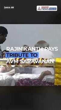 Actor Rajinikanth Pays Last Respect to AVM Saravanan