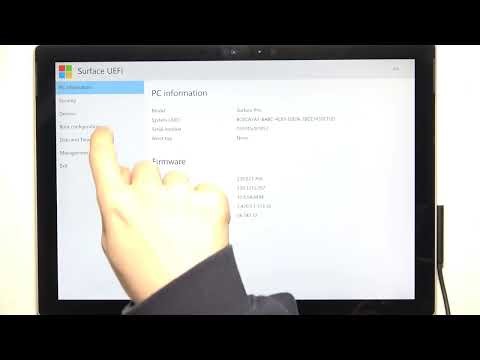 MICROSOFT Surface Pro 5 – ブート構成ロックの有効化・無効化方法