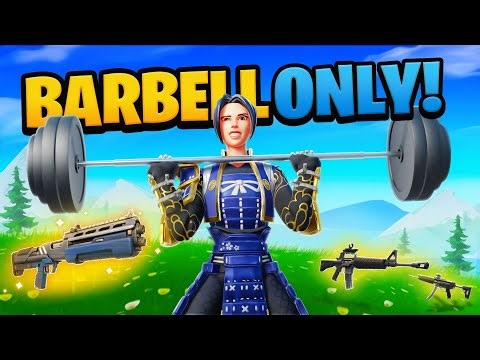The Giant Barbell *ONLY* Challenge in Fortnite!