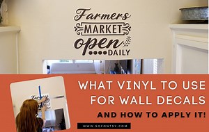 What Vinyl to Use for Wall Decals (and how to apply it!)