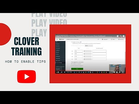 Clover POS System Training: How to Enable Tips on your Clover Dashboard