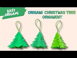 Easy Christmas Origami | Paper Tree Ornament Step-by-Step